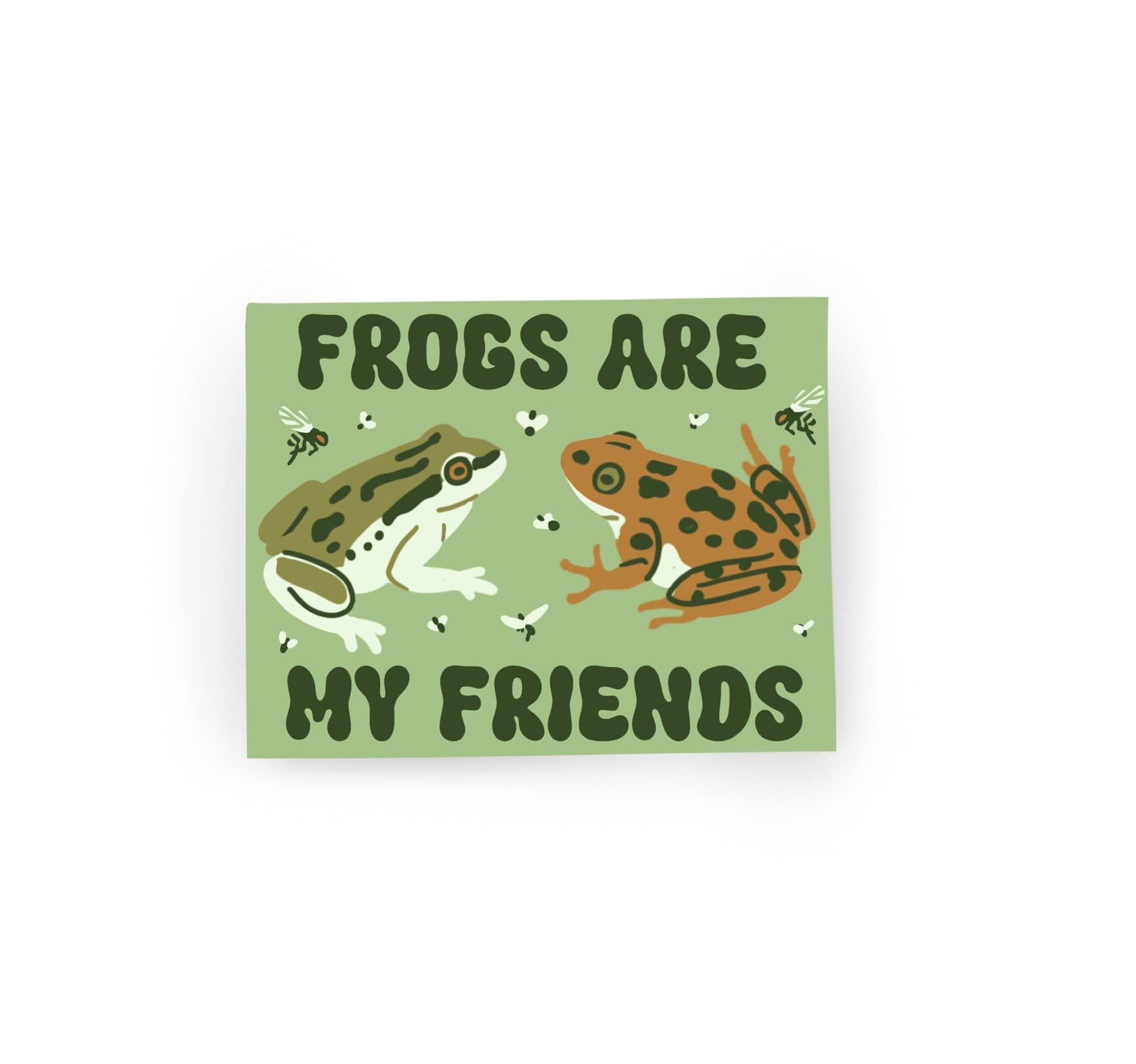Frogs Are My Friends Sticker