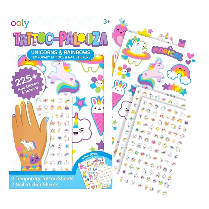 Ooly Tattoo-Palooza Temporay Tattoos and Nail Stickers