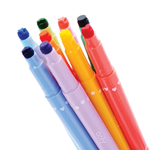 Ooly Confetti Stamp - 9 Double ended markers