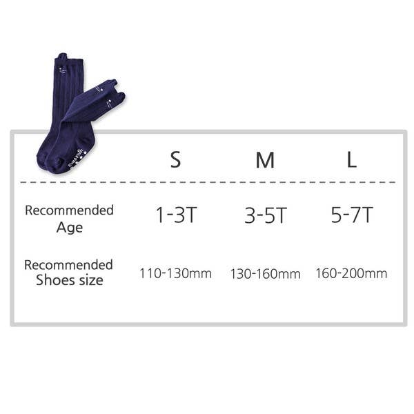 Nero Knee Socks -Navy: Navy / M (3 ~5T)