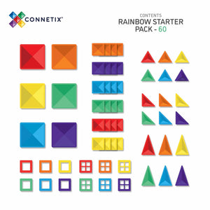 Connetix Rainbow Starter  Pack 60 pc