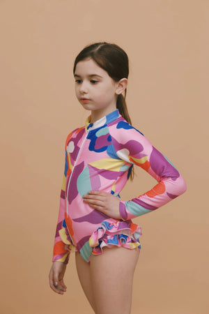 Honeysuckle - Ruffle Rashguard